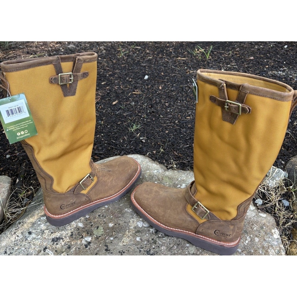 Chippewa Men's Cottonwood 17 Inch Snake Resistant Brown 10.5EE SN5914 NWT - Picture 2 of 13